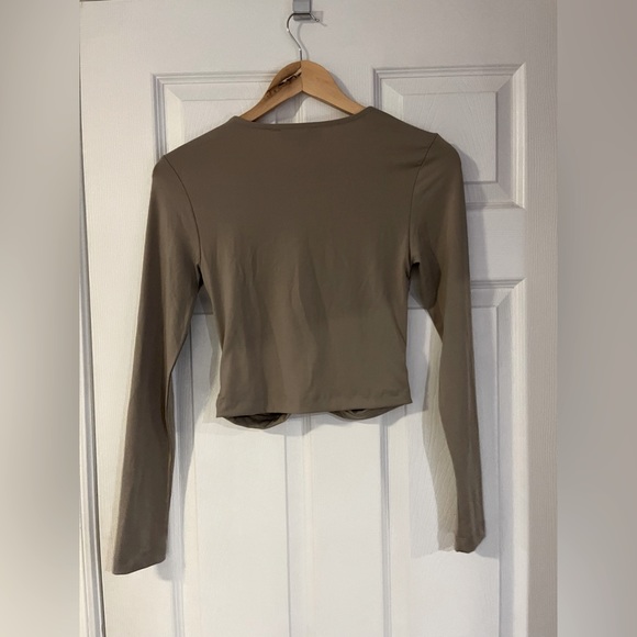 Dynamite Long Sleeve Shirred Top - Picture 4 of 4